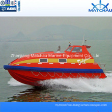 Inboard Engine FRP Rescue Boat or Craft with Davit